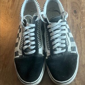 Vans Black and White Checkered Sneakers